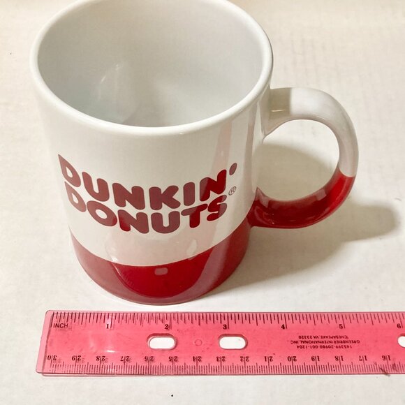 Dunkin' Donuts Ceramic Coffee Cup Mug Red White Collectors 2017 DD IP Holder - Picture 10 of 10